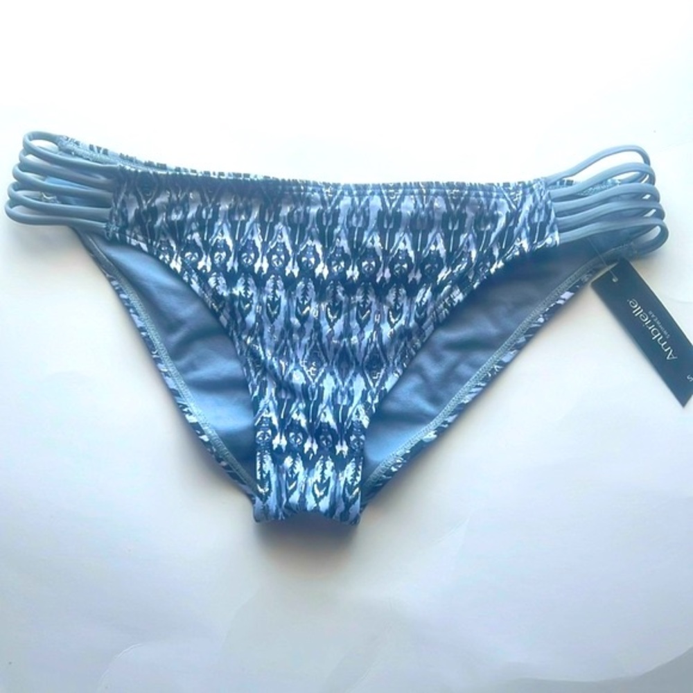 Ambrielle Gray Swim Bikini Bottoms